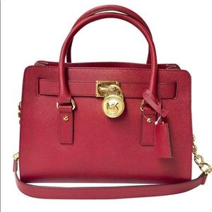 Michael Kors Red Hamilton Bag